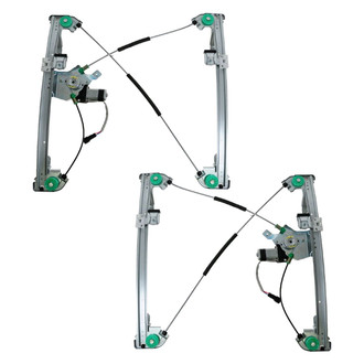 TRQ® - Front Driver and Passenger Side Power Window Regulator and Motor Assembly