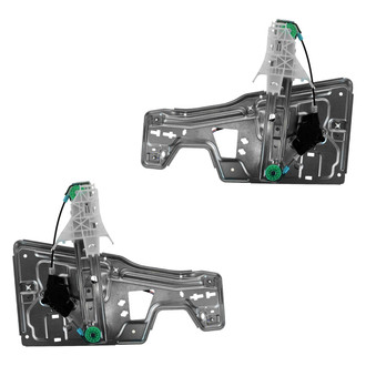 TRQ® - Rear Driver and Passenger Side Power Window Regulator and Motor Assembly