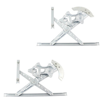 TRQ® - Rear Driver and Passenger Side Power Window Regulator without Motor