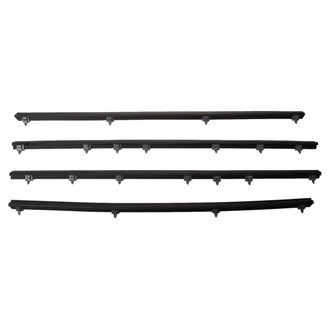 TRQ® - Inner and Outer Driver and Passenger Side Door Window Belt Weatherstrip Kit