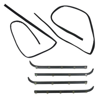 TRQ® - Front Door Window Belt Weatherstrip Kit