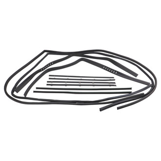 TRQ® - Front Driver and Passenger Side Door Window Belt Weatherstrip Kit