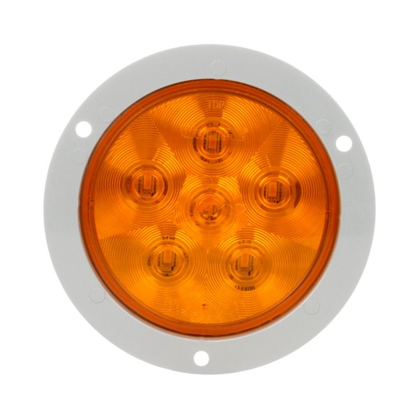 Truck-Lite® - Super 44 Series 4" Round Chrome/Amber LED Turn Signal/Parking Light