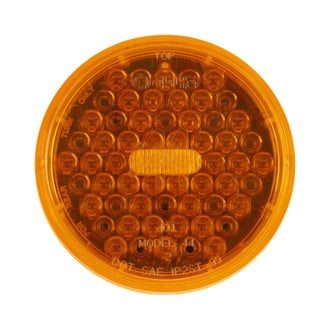 Truck-Lite® - Super 44 Series 4" Round Chrome Amber LED Turn Signal Light