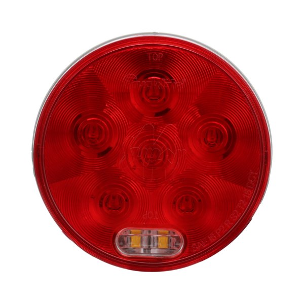 Truck-Lite® - Super 44 Series 4" Chrome/Red Round LED Tail Light