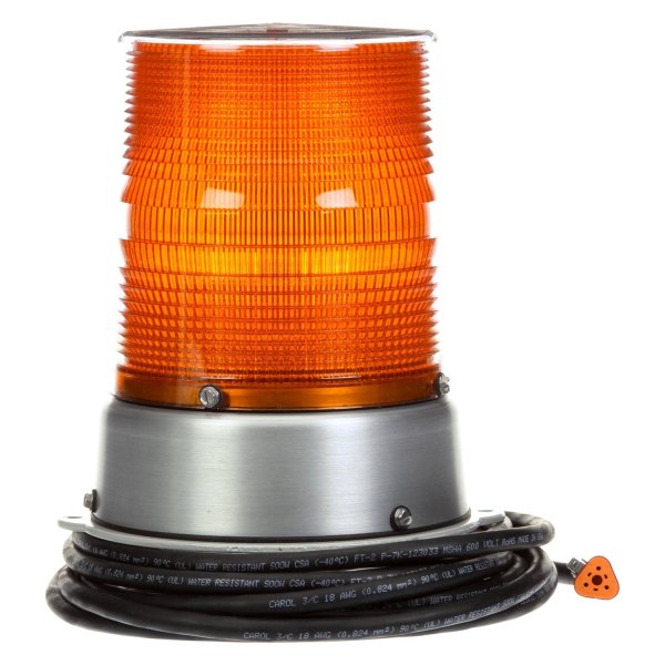 Truck-Lite® - Permanent Mount Low Profile Gas Discharge Yellow Gas Discharge Beacon Light