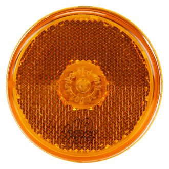 Truck-Lite® - Super 10 2.5" Reflectorized Yellow Round Grommet Mount Clearance Marker Light