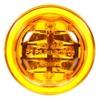 Truck-Lite® - 10 Series 2.5" High Profile Sealed Yellow Round Grommet Mount LED Clearance Marker Light