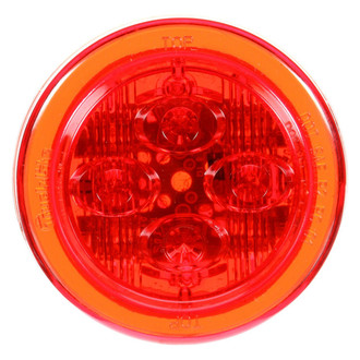 Truck-Lite® - 10 Series 2.5" Low Profile Sealed Red Round Grommet Mount LED Clearance Marker Light