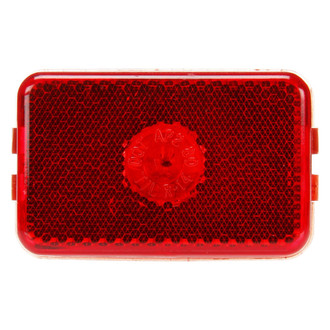 Truck-Lite® 14200R - 14 Series 2"x3" Reflectorized Red Rectangular Grommet Mount Clearance Marker Light