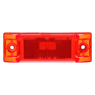 Truck-Lite® - Super 21 2"x6" Diamond Shell Reflectorized Red Rectangular Bolt-on Mount Clearance Marker Light
