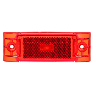 Truck-Lite® - 21 Series 2"x6" Reflectorized Red Rectangular Bolt-on Mount LED Clearance Marker Light