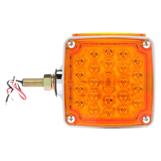 Truck-Lite® - Passenger Side Signal-Stat Series 4.5" Dual Face Red/Yellow Square Stud Mount LED Clearance Marker Light