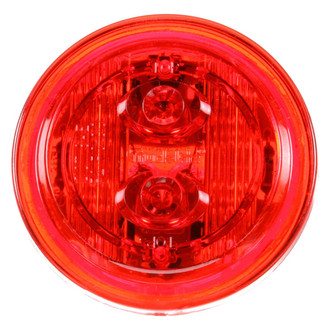 Truck-Lite® - 30 Series 2" Low Profile Sealed Red Round Grommet Mount LED Clearance Marker Light