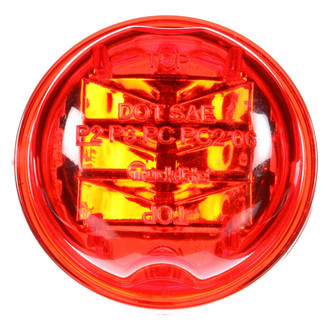 Truck-Lite® - 30 Series 2" High Profile Red Round Grommet Mount LED Clearance Marker Light