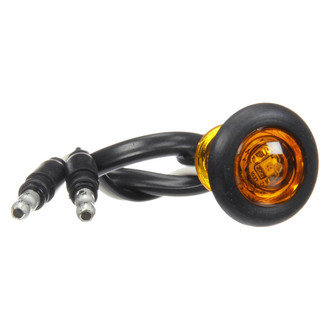 Truck-Lite® - 33 Series 0.75" Yellow Round Grommet Mount LED Clearance Marker Light