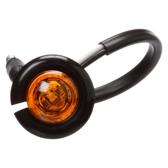 Truck-Lite® 33051Y - 33 Series 0.75" Yellow Round Flange Mount LED Clearance Marker Light