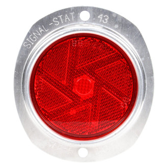 Truck-Lite® - Signal-Stat Series Armored Red Round Bolt-on Mount Reflector