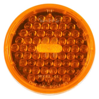 Truck-Lite® 44201Y - Super 44 4" Yellow Round Grommet Mount LED Turn Signal Light