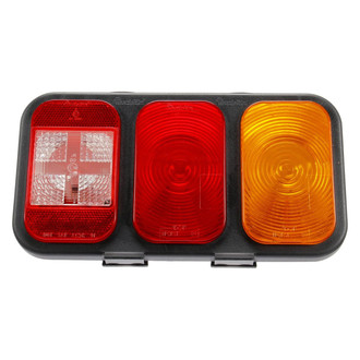 Truck-Lite® - Passenger Side 45 Series Sealed Red/Clear/Yellow Rectangular Stud Mount Combination Tail Light