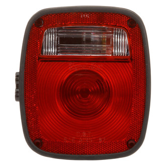 Truck-Lite® - Passenger Side Signal-Stat Series 5"x6" Red/Clear Rectangular Stud Mount Combination Tail Light