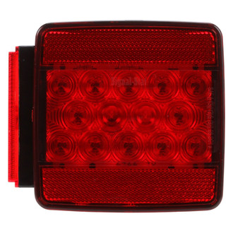 Truck-Lite® - Driver Side Signal-Stat Series 5" Red/Clear Square Stud Mount LED Combination Tail Light