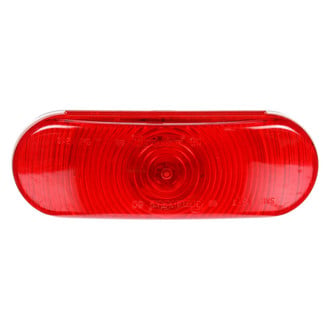 Truck-Lite® - Super 60 Series 2"x6" Red Oval Grommet Mount Combination Tail Light