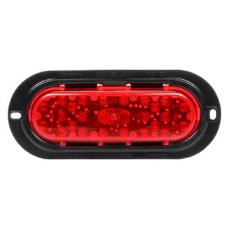 Truck-Lite® - 60 Series 2"x6" Red Oval Flange Mount LED Combination Tail Light