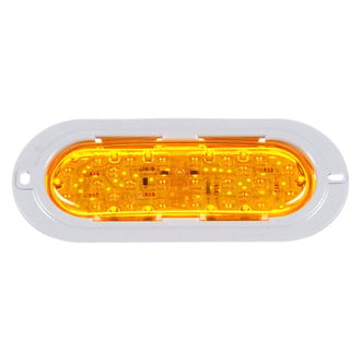 Truck-Lite® 60272Y - 60 Series 2"x6" Sealed Yellow Oval Flange Mount LED Turn Signal Light
