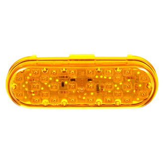 Truck-Lite® - 60 Series 2"x6" Yellow Oval Grommet Mount LED Turn Signal Light