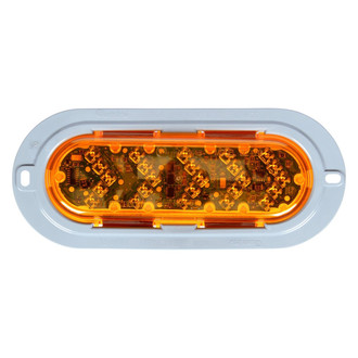 Truck-Lite® - 60 Series 2"x6" Sequential Arrow Yellow Oval Flange Mount LED Turn Signal Light