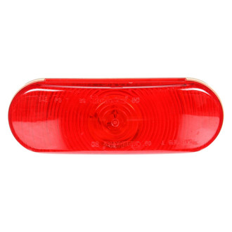 Truck-Lite® - 60 Economy Series 2"x6" Red Oval Grommet Mount Combination Tail Light