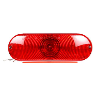 Truck-Lite® 60302R - 60 Series 2"x6" Red Oval Grommet Mount Combination Tail Light