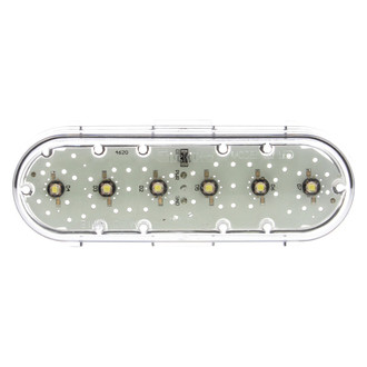 Truck-Lite® - 60 Series Grommet Mount 6"x2" Oval White Housing Work Beam LED Work Light