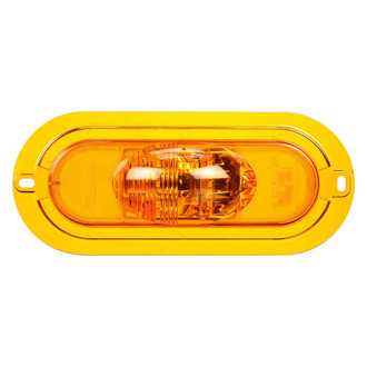 Truck-Lite® - 60 Series 2"x6" Yellow Oval Flange Mount LED Turn Signal Light