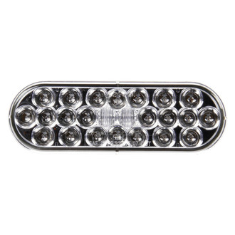 Truck-Lite® - Signal-Stat Series 2"x6" Sealed Red/Clear Oval Grommet Mount LED Combination Tail Light