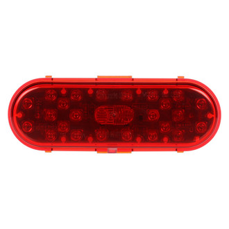 Truck-Lite® - 60 Series 2"x6" Diamond Shell Sealed Red Oval Grommet Mount LED Combination Tail Light