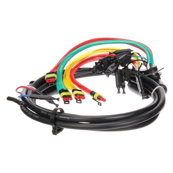 Truck-Lite® - 88 Series 55" Rear 15 Plug License and Stop/Turn/Tail Wiring Harness with Stop/Turn/Tail and Marker/Clearance and Auxiliary and Tail Breakout