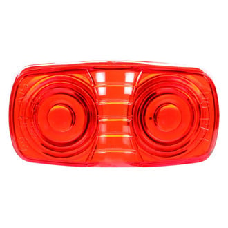 Truck-Lite® 9007 - Signal-Stat Series 2"x4" Snap-Fit Red Rectangular Snap-Fit Mount Lens