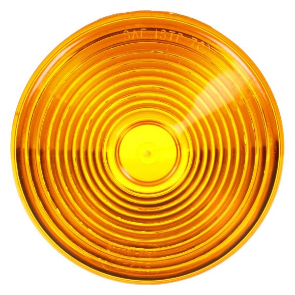 Truck-Lite® - Signal-Stat Series 4" Snap-Fit Yellow Round Snap-Fit Mount Lens for Pedestal Lights