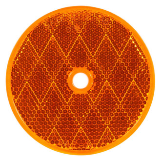 Truck-Lite® - 3" Yellow Round Bolt-on Mount Reflector