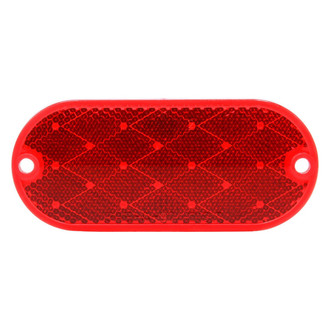 Truck-Lite® - 2"x4" Red Oval Bolt-on Mount Reflector