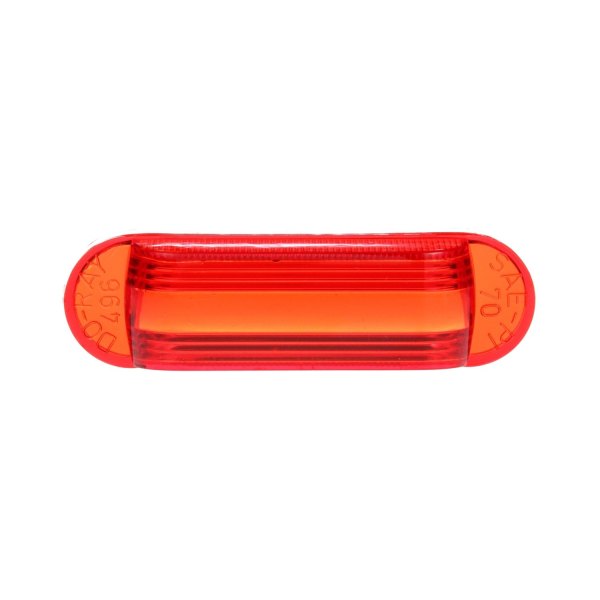 Truck-Lite® - 1"x4" Snap-Fit Red Oval Snap-Fit Mount Lens for Clearance Marker Lights