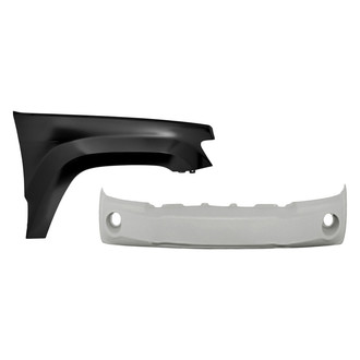 TruParts® - 2-Piece (Front Bumper Cover, Front Passenger Side Fender) (CAPA Certified)