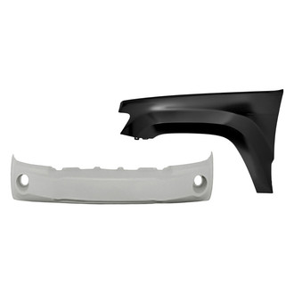 TruParts® - 2-Piece (Front Bumper Cover, Front Driver Side Fender) (Standard Line)