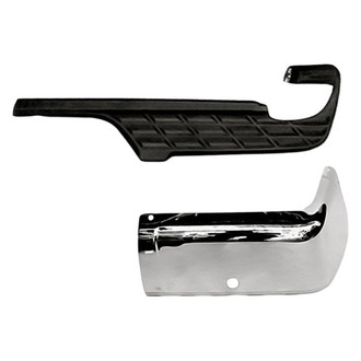TruParts® - 2-Piece (Rear Driver Side Bumper End, Rear Driver Side Bumper Step Pad) (Standard Line)