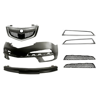 TruParts® - 7-Piece (Front Bumper Cover, Grille, Front Bumper Reinforcement, Front Inner and Outer Fog Light Cover, Front Inner and Outer Fog Light Hole Molding) (Standard Line)