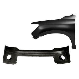 TruParts® - 2-Piece (Front Bumper Cover, Front Driver Side Fender) (Standard Line)