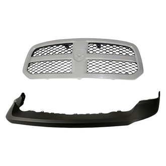 TruParts® - 2-Piece (Front Upper Bumper Cover, Grille) (Standard Line)