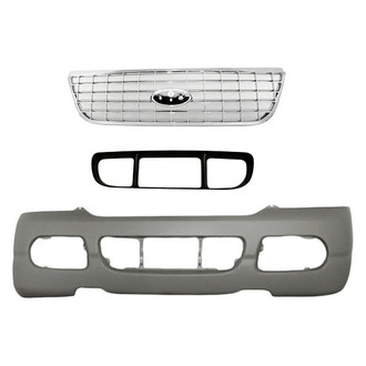 TruParts® - 3-Piece (Front Bumper Cover, Grille, Front Center Bumper Grille) (Standard Line)